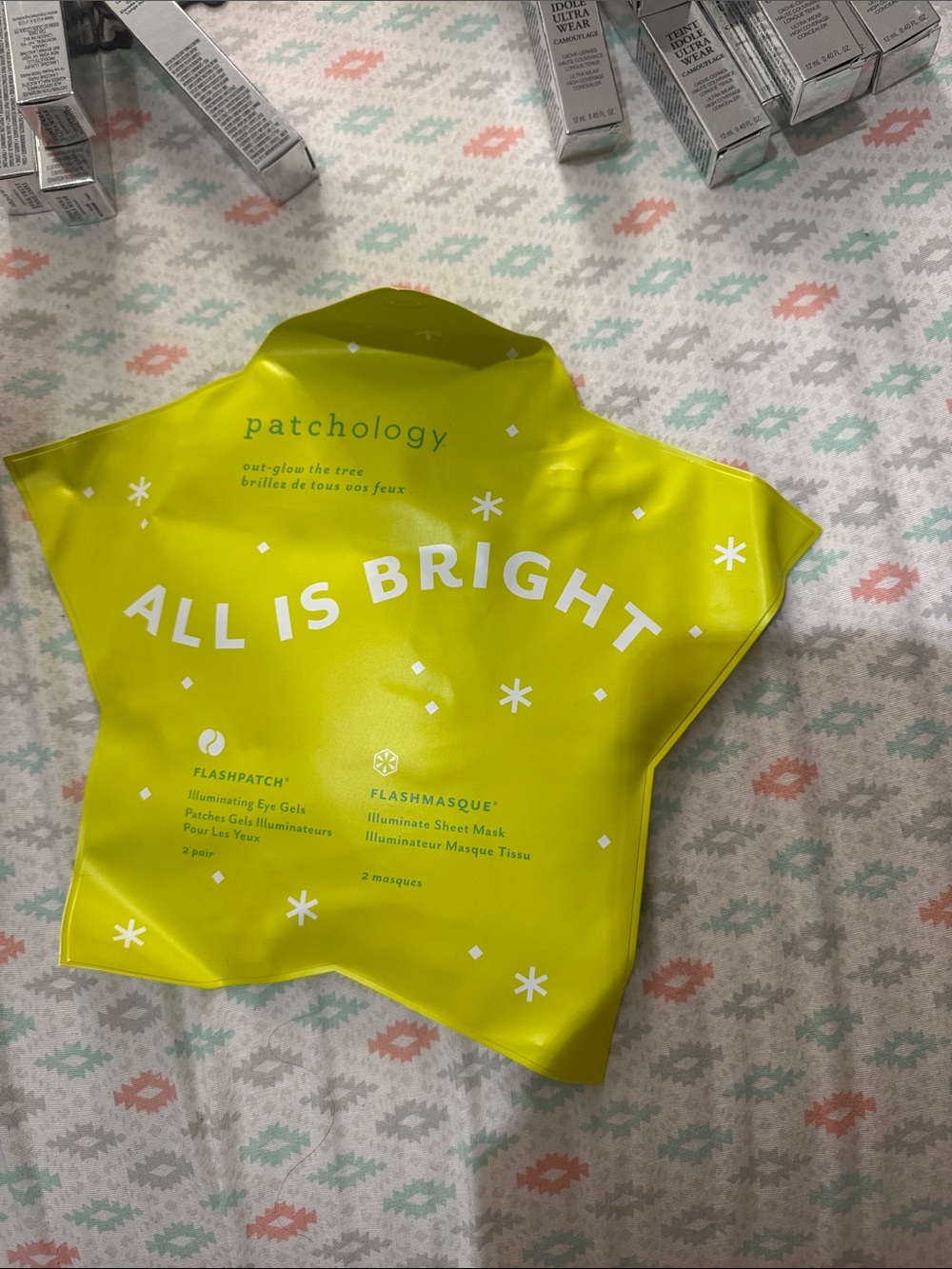 Patchology 'All Is Bright' Illuminating Mask Set - Lime Yellow